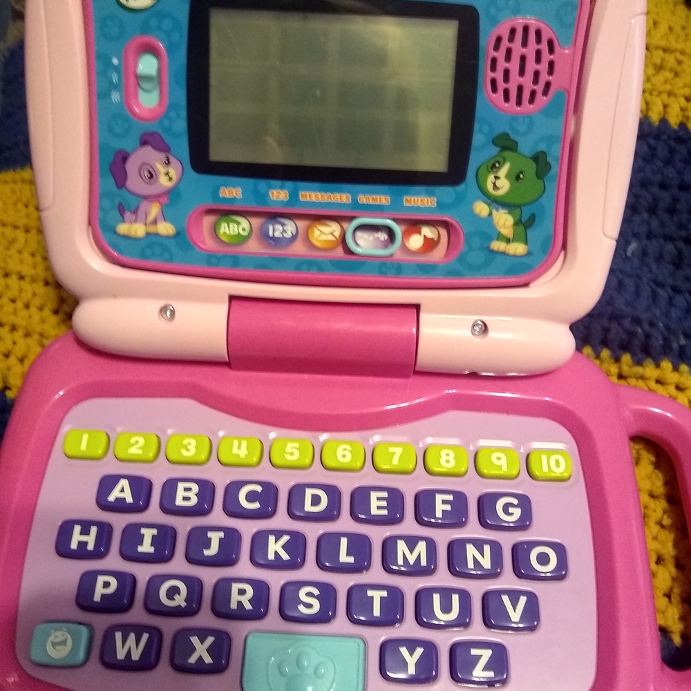 Pink Educational Kids Laptop Toy
